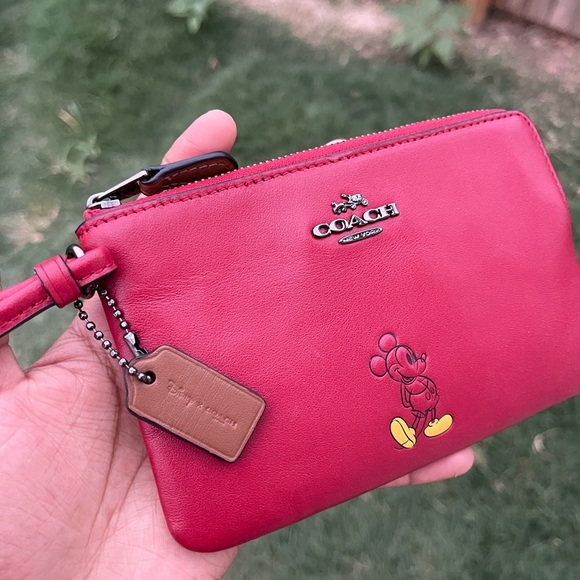 Disney Coach Wristlet Purse Mickey Mouse - Picture 3 of 5